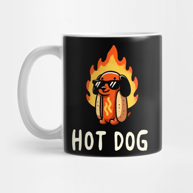 Hotdog Wiener Dog by DoodleDashDesigns